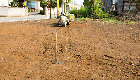 「埋葬物の確認・整地」イメージ