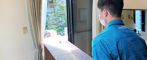 大型廃品も慎重に回収