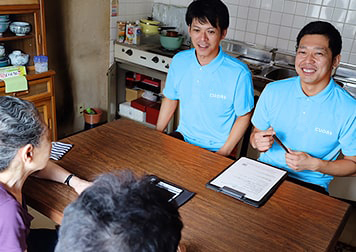 お問い合わせから迅速に駆けつけます
