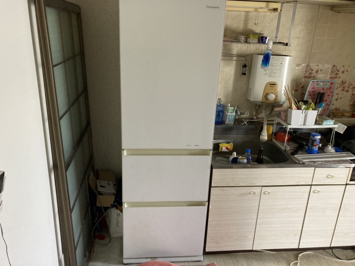「マンション上層階からの回収もお任せください」作業写真